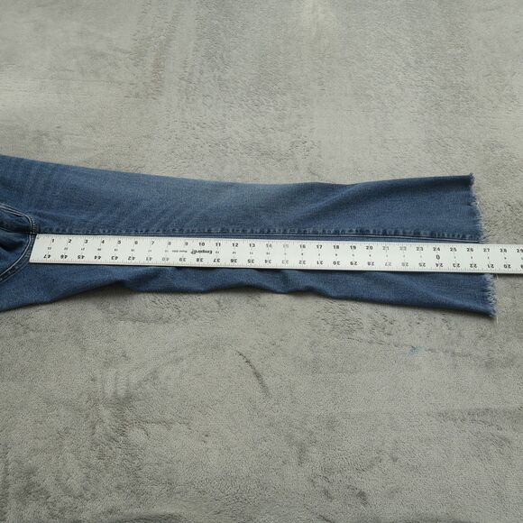 Abercrombie & Fitch Jeans Womens Size 12R Blue High-Rise Flare Denim 27" Inseam - Picture 15 of 15